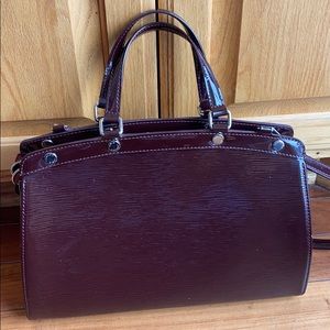 Louis Vuitton Brea Prune Leather Shoulder Bag
